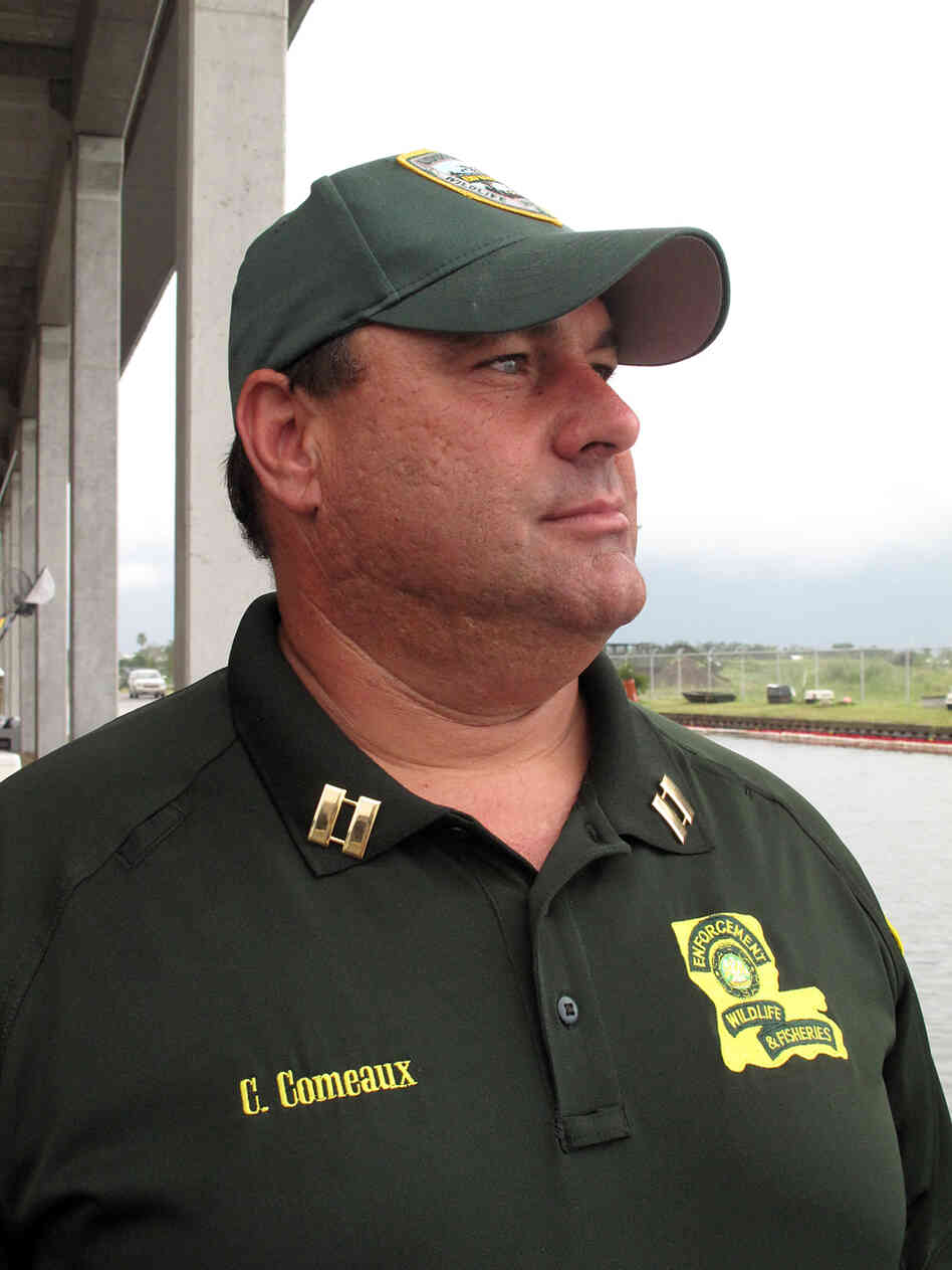 Wildlife and Fisheries Capt. Chuck Comeaux patrols the Grand Isle area. Wildlife and Fisheries Capt. Chuck Comeaux patrols the Grand Isle area.