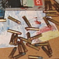 Bullets found at the crime scene the night Bradley Waldroup shot and killed his wife's friend.