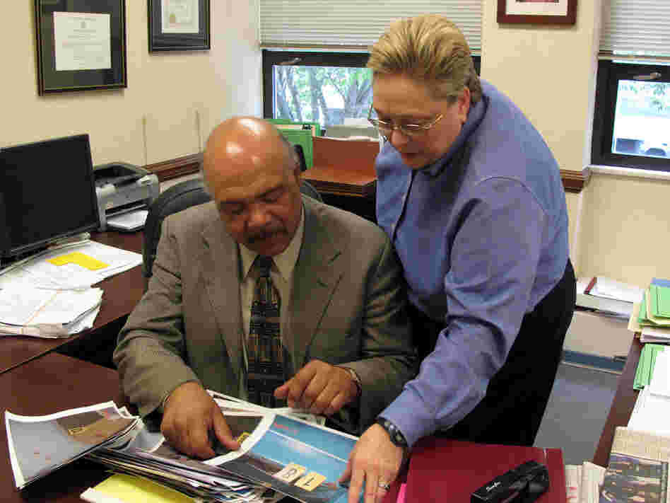 Assistant district attorneys Drew Robinson and Cynthia Lecroy-Schemel