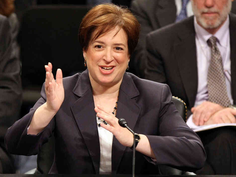 Supreme Court nominee Elena Kagan answers questions.