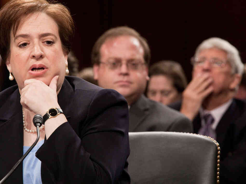 Solicitor General Elena Kagan during her nomination hearing Wednesday.