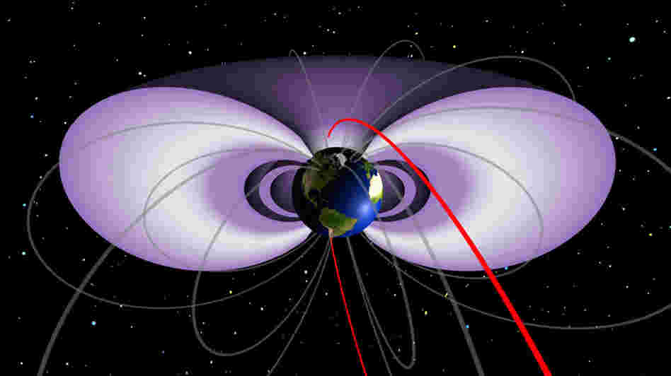 Van Allen belts circling Earth Van Allen belts circling Earth