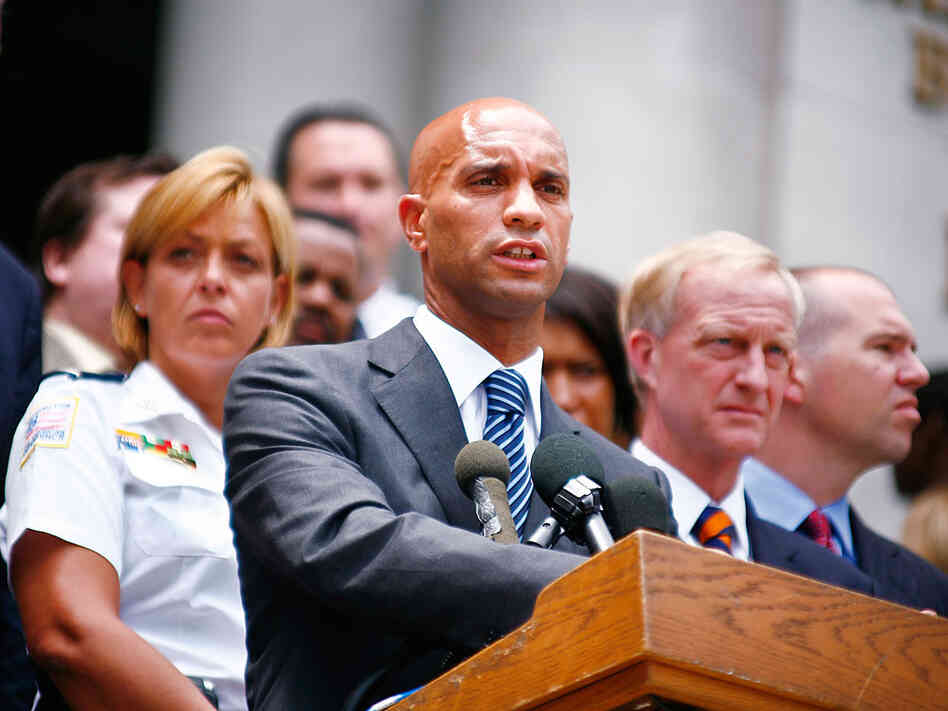 D.C. Mayor Fenty reacting to the handgun ban was lifted two years ago.