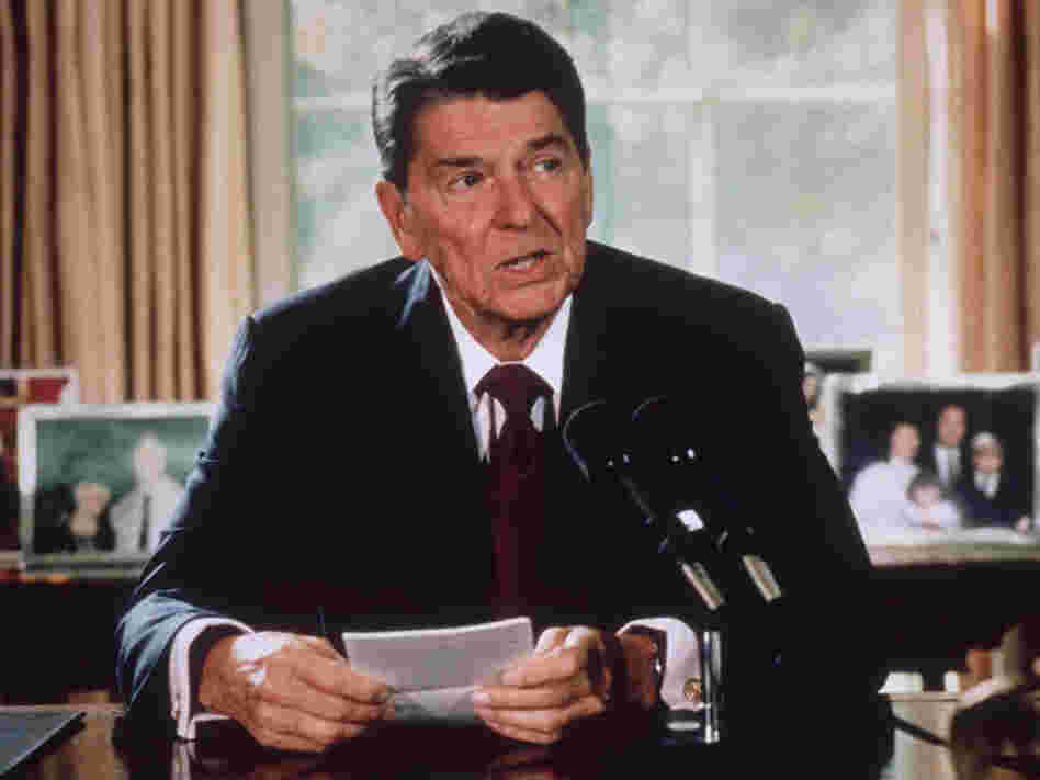 Ronald Reagan in 1985