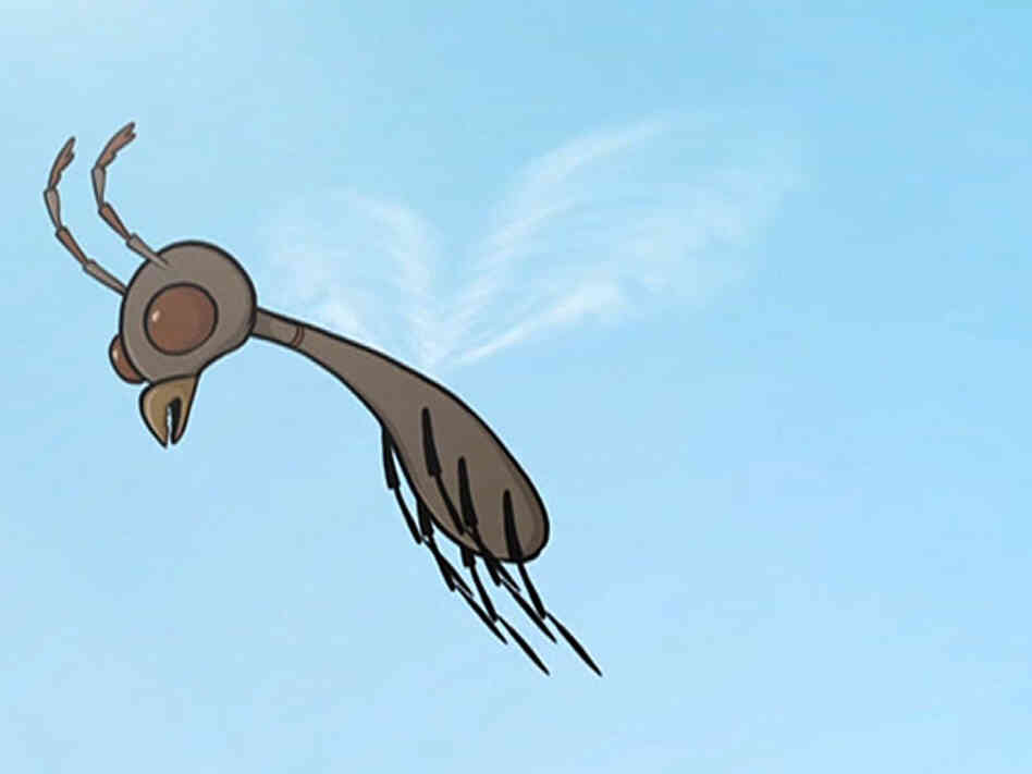 Illustration of termite flying in the sky. Illustration of termite flying in the sky.