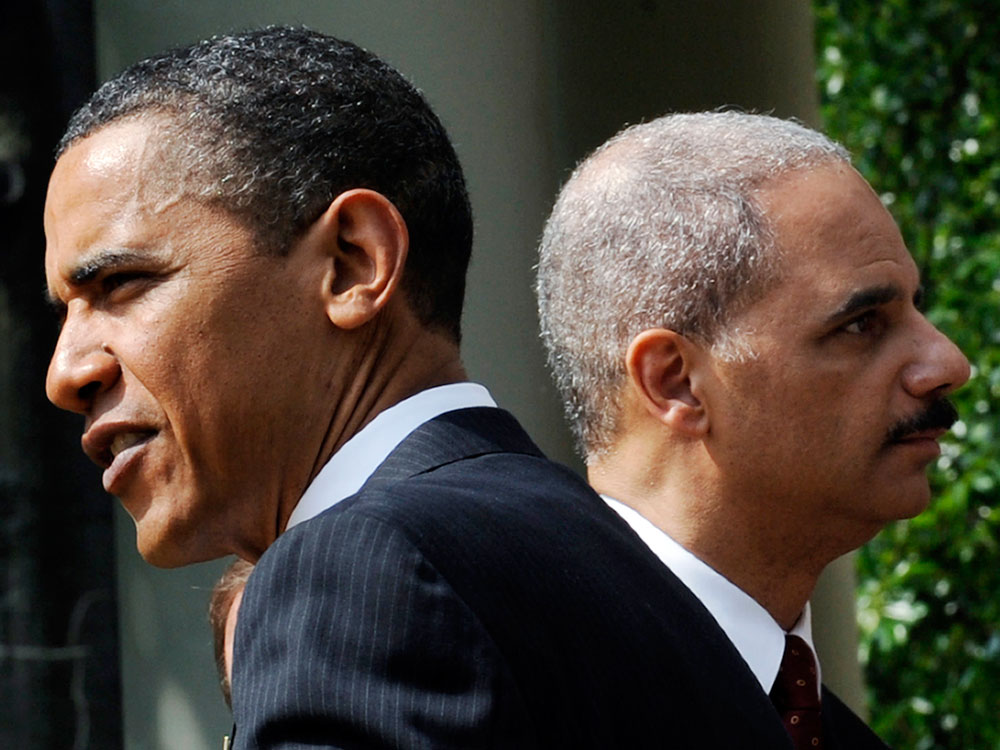President Obama and Attorney General Eric Holder