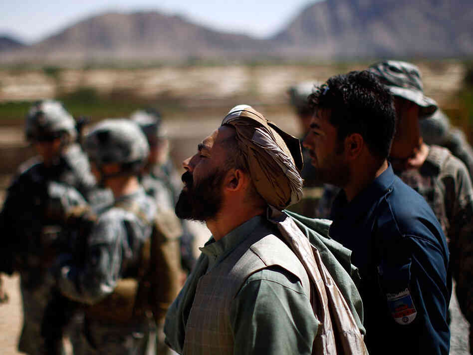 Haji Lala with joint patrol from 101st Airborne Division