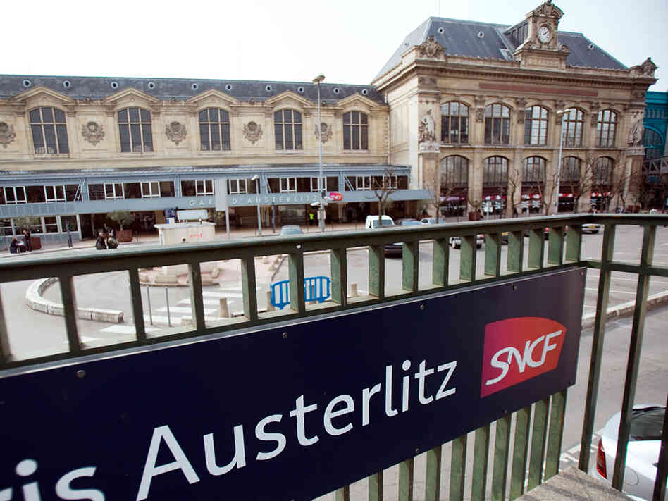 The Austerlitz train station in Paris