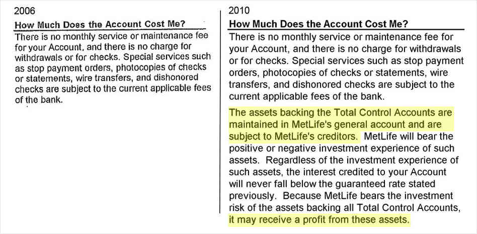 MetLife: How Much Does The Account Cost Me?