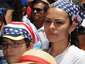 The new Arizona law sparked a large protest in Phoenix on May 29. The new Arizona law sparked a large protest in Phoenix on May 29.