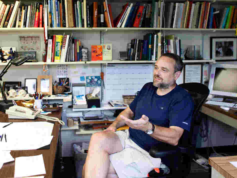 John Shea in his office at Stony Brook University