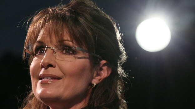 Palin at the Susan B. Anthony List 'Celebration of Life' breakfast in Washington on May 14. (Getty Images)