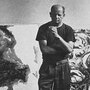 Jackson Pollock in his studio, 1953