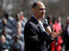 Former NFL coach Tony Dungy talks to inmates at Broad River Road Correctional Complex.