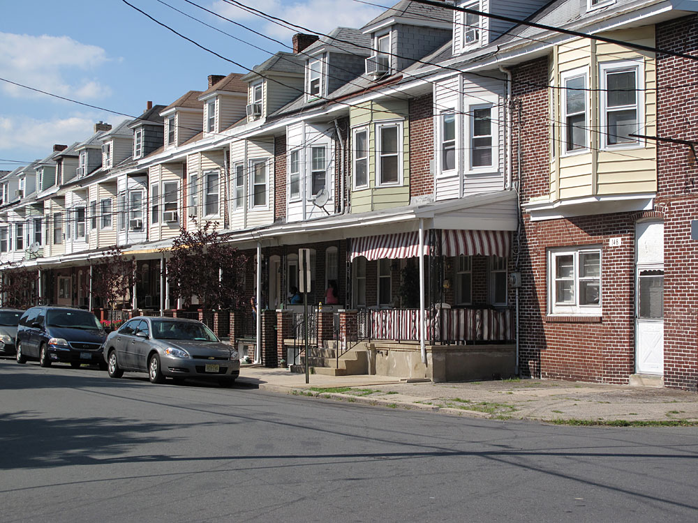 A residential street in Trenton