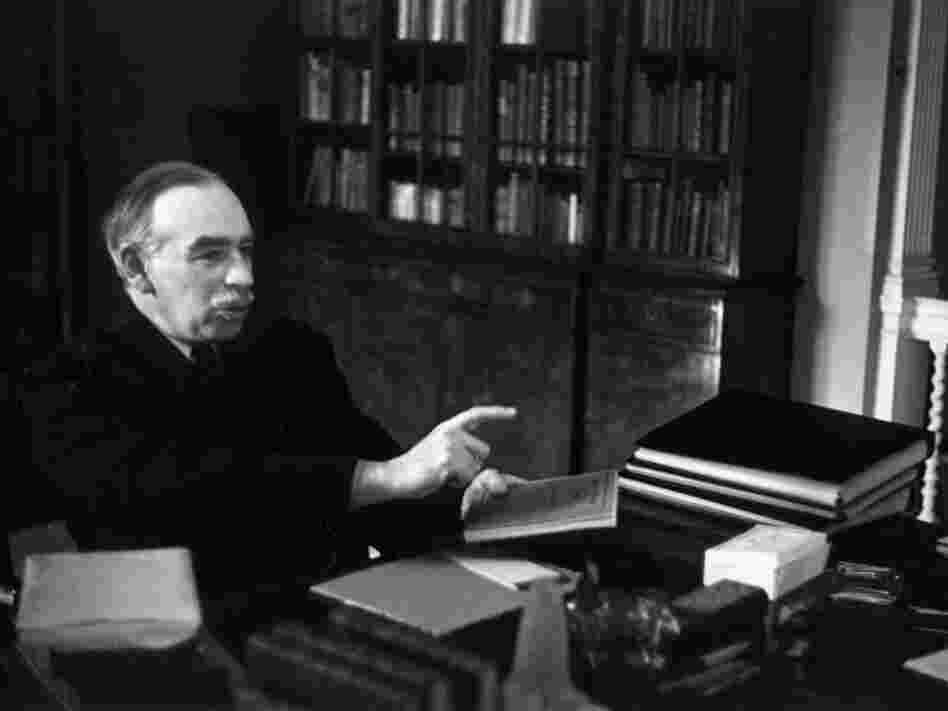 John Maynard Keynes at his desk in London in 1940.