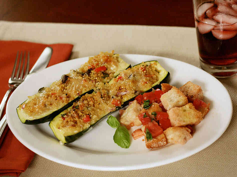 For Meatless Monday devotee Colleen Levine, Quinoa-Stuffed Zucchini Boats are on the menu.