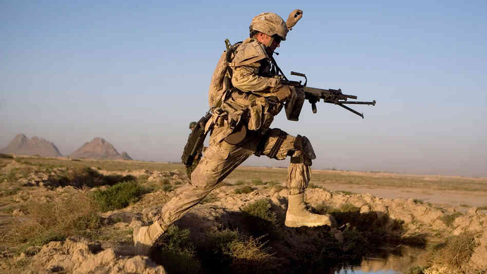 Canadian soldier southwest of Kanadahar