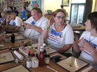 Members of the Gulf Caravan sit down to breakfast at the Blow Fly Inn in Gulfport, Miss. Members of the Gulf Caravan sit down to breakfast at the Blow Fly Inn in Gulfport, Miss.