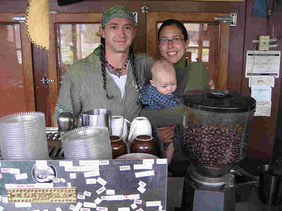 Greg Spoon, Becky Chamberlin and their son, Jasper Greg Spoon, Becky Chamberlin and their son, Jasper