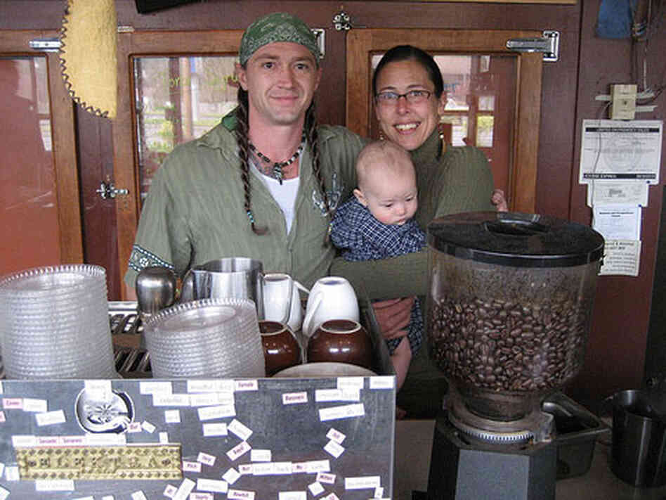 Greg Spoon, Becky Chamberlin and their son, Jasper Greg Spoon, Becky Chamberlin and their son, Jasper