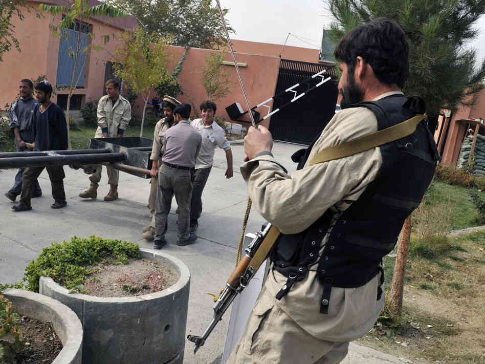 Afghan private security guard