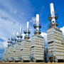 A steam generation plant in Canada uses steam-assisted gravity drainage to extract bitumen.