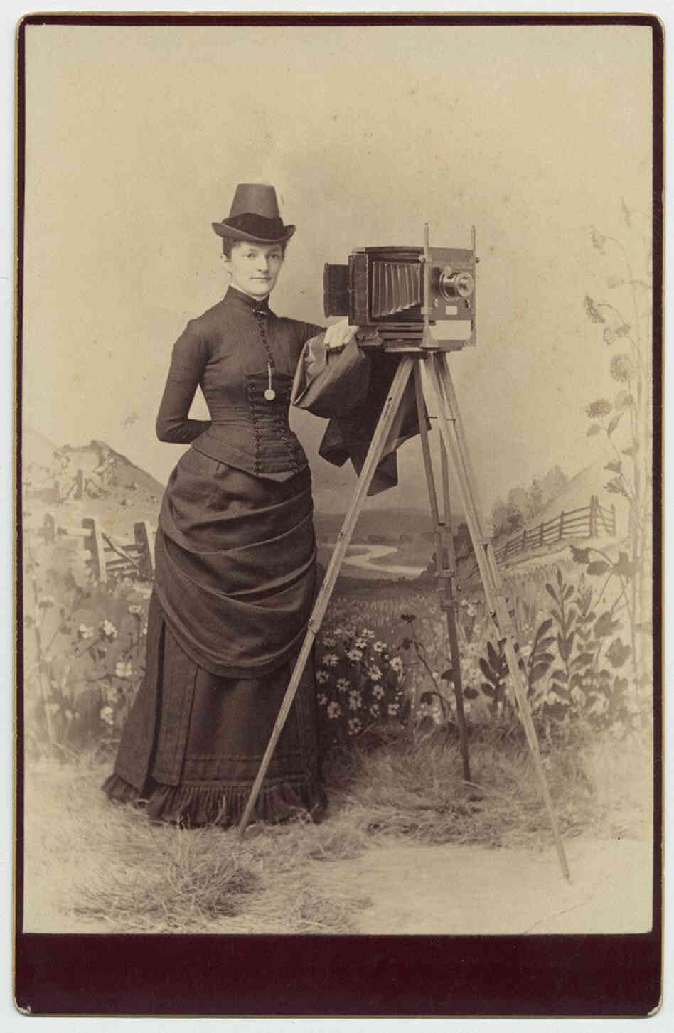 Woman with camera, 1880 Woman with camera, 1880