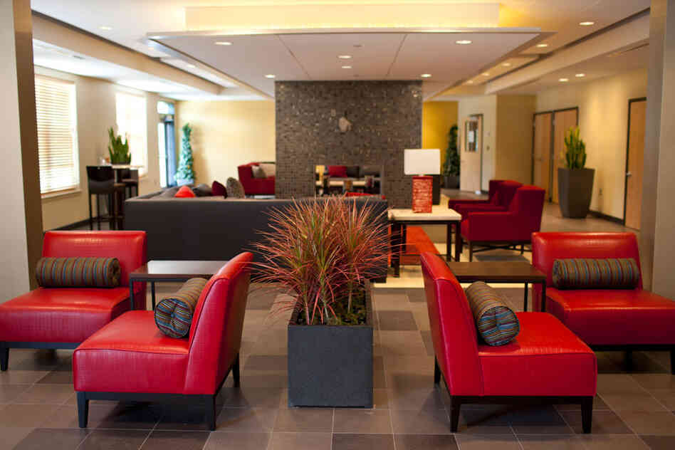 The Harmony Oaks development allows residents to use this room free of charge for parties. The Harmony Oaks development allows residents to use this room free of charge for parties.