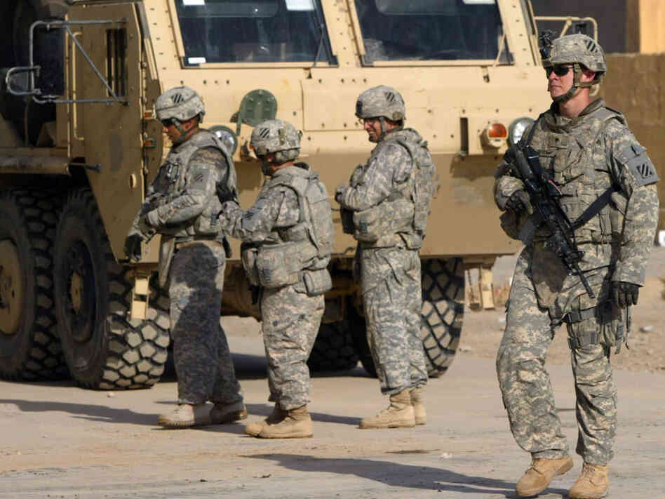 U.S. soldiers on patrol in Iraq