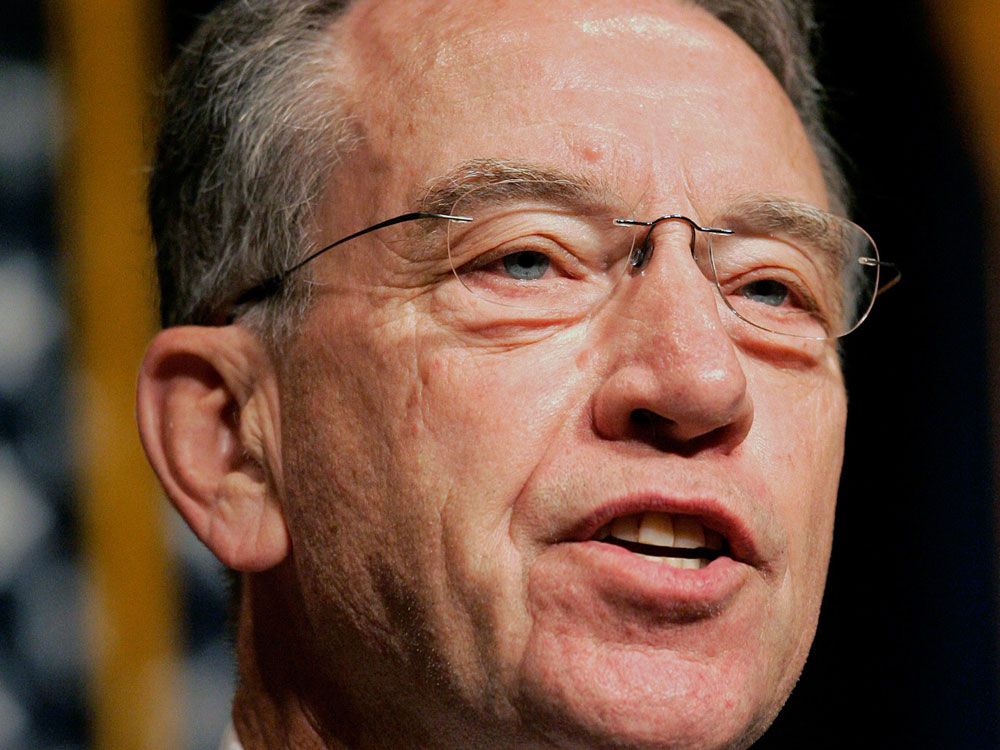 Sen. Chuck Grassley of Iowa, the Senate Finance Committee's top Republican.