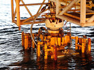 The damaged blowout preventer and the Lower Marine Riser Package cap from the Deepwater Horizon rig The damaged blowout preventer and the Lower Marine Riser Package cap from the Deepwater Horizon rig