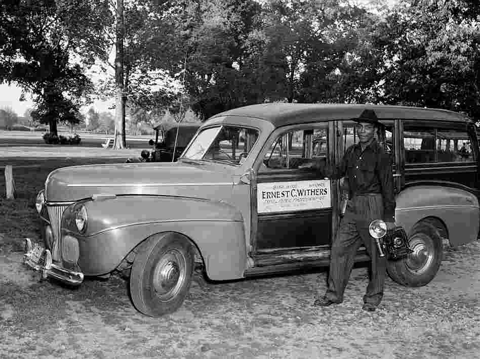 Ernest C. Withers and his 1941 Ford Wagon