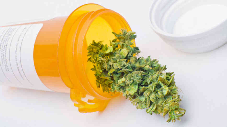 A vial of medical marijuana.