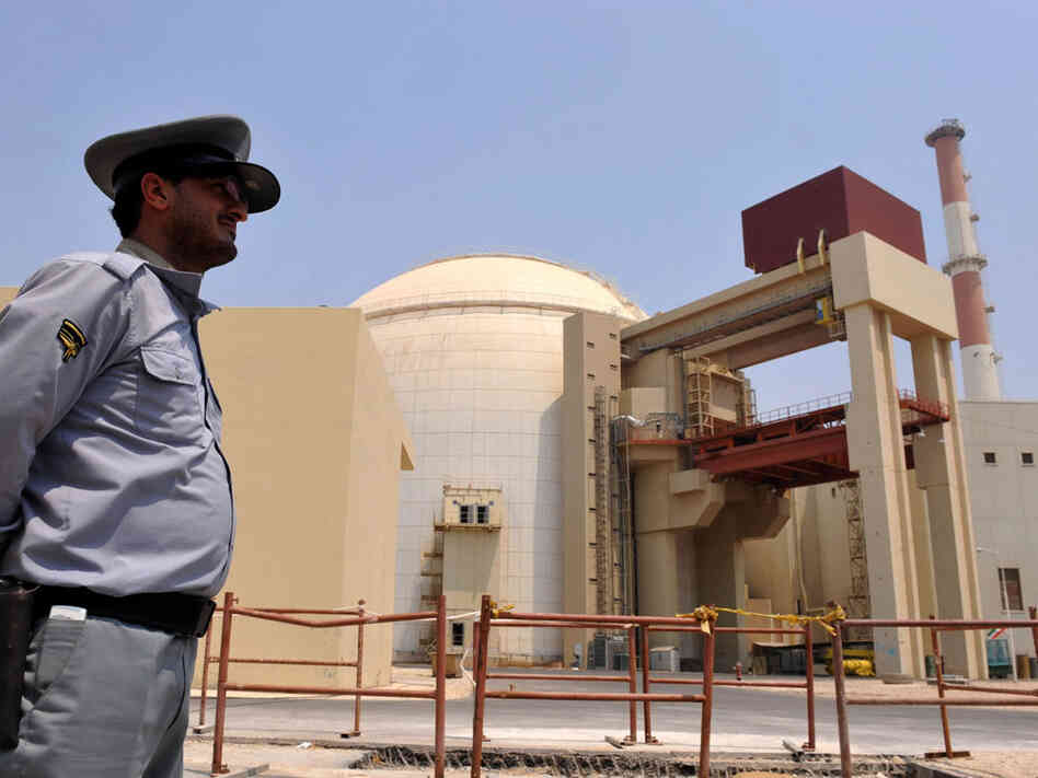 The Russian-built Bushehr nuclear power plant in Iran.