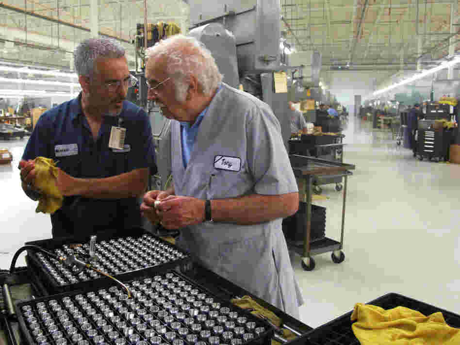 Anthony Maglica, the founder of Mag Instrument, on the factory floor in Ontario, Calif.