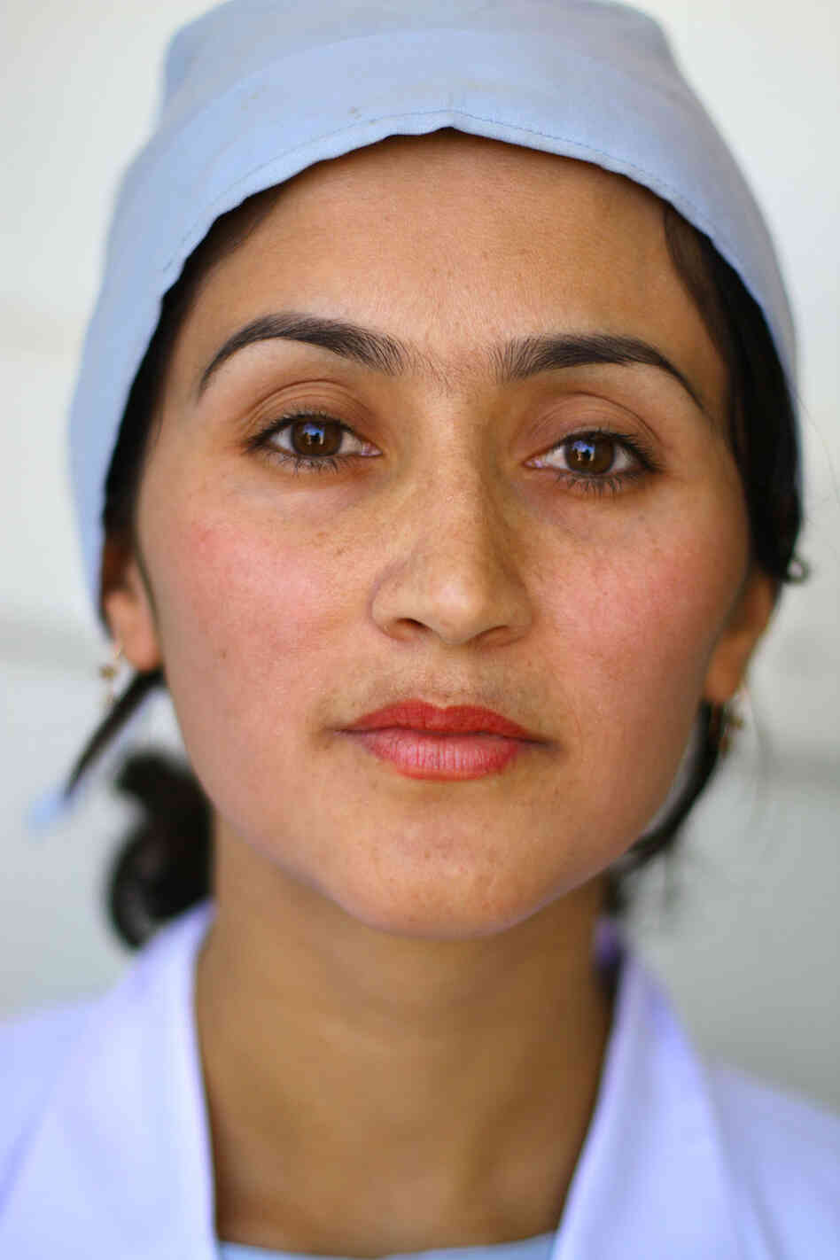 Farangis Sultani is one of two midwives at Badakhshan province's Shatak village medical clinic. Farangis Sultani is one of two midwives at Badakhshan province's Shatak village medical clinic.