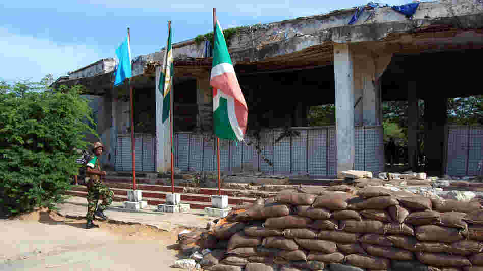 The remains of Somali National University now serve as a base for African Union troops