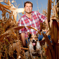 Terry Walter poses for a portrait on his ranch in Hudson, Colo.