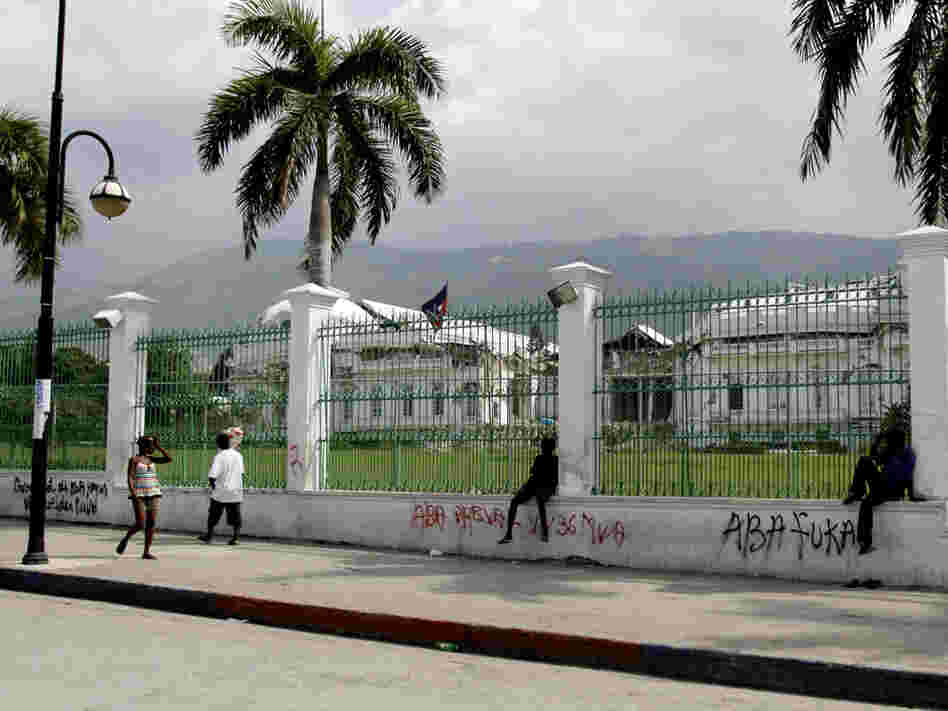 Presidential palace in Port-Au-Prince