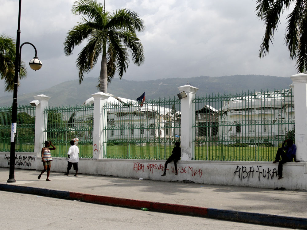 Presidential palace in Port-Au-Prince