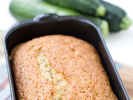 Freshly-baked zucchini bread