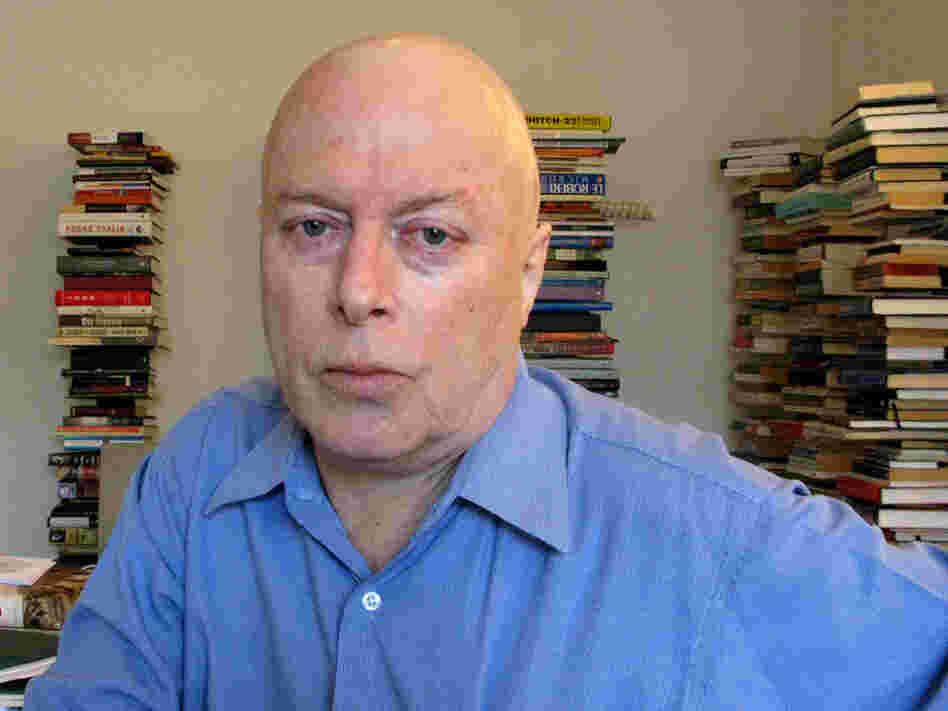 Christopher Hitchens at his home in Washington, D.C. 