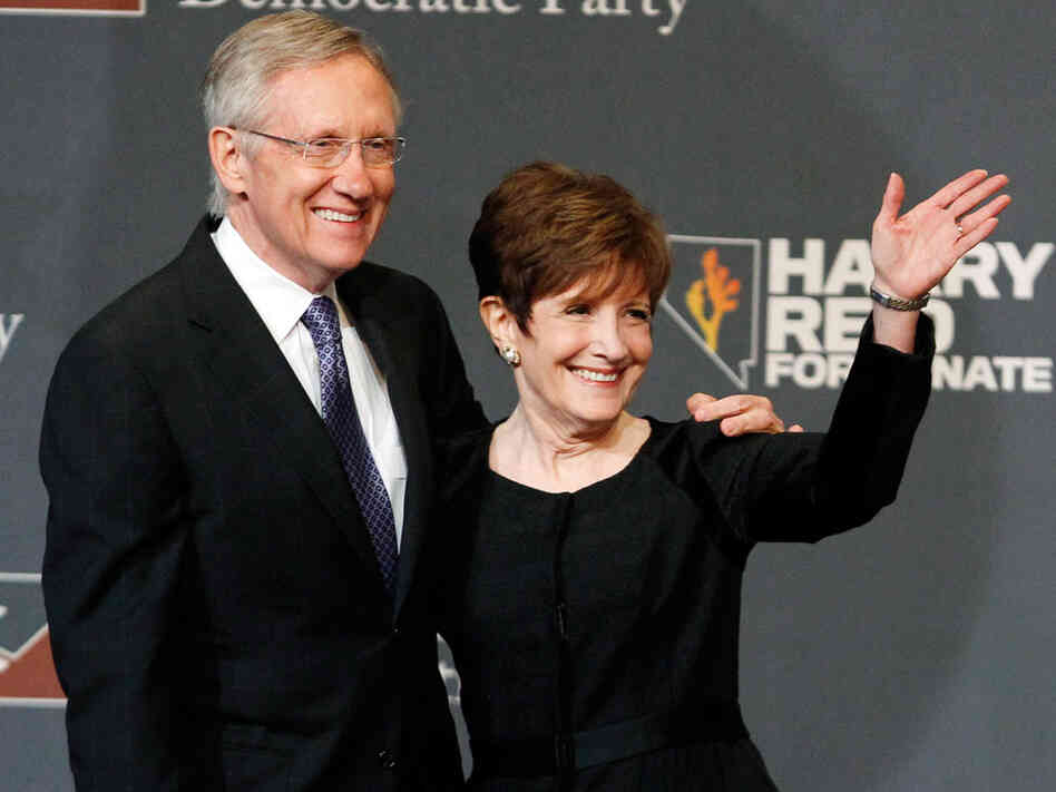 Nevada Democratic Sen. Harry Reid and his wife, Landra