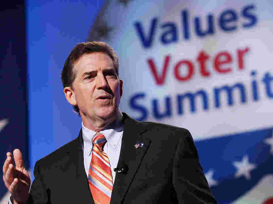Sen. Jim DeMint (R-SC) speaks at the Values Voter Summit in Washington, D.C., in September.