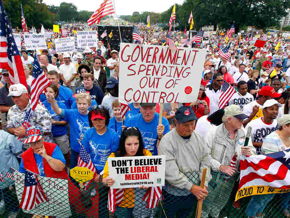 People gather at the Capitol for a "Remember in November" rally in September.