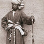 Two armed Afghan tribesmen in traditional clothing during the Second Afghan War Two armed Afghan tribesmen in traditional clothing during the Second Afghan War