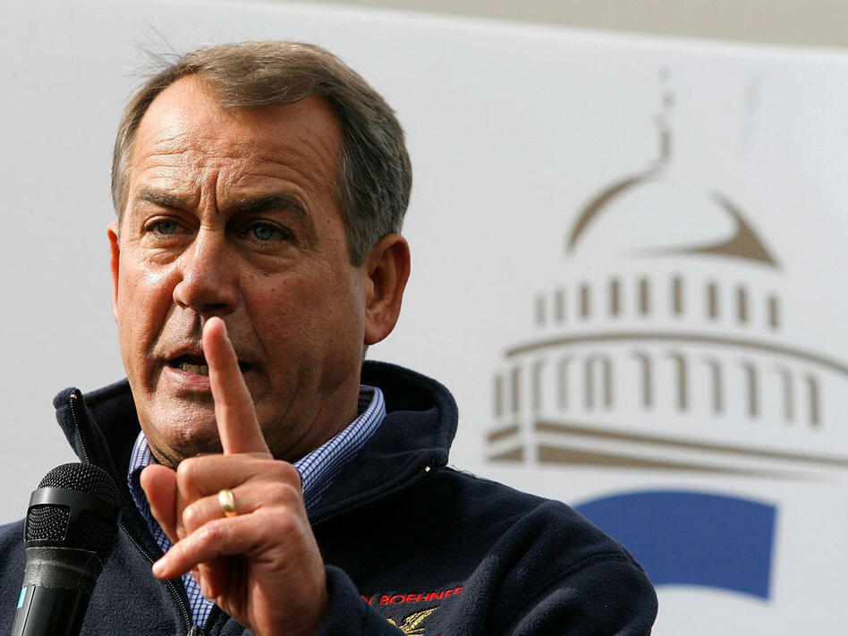 Rollicking Campaign Ends With Gop Poised For Gains Wbur News U S House Minority Leader Rep John Boehner R Oh Speaks During A