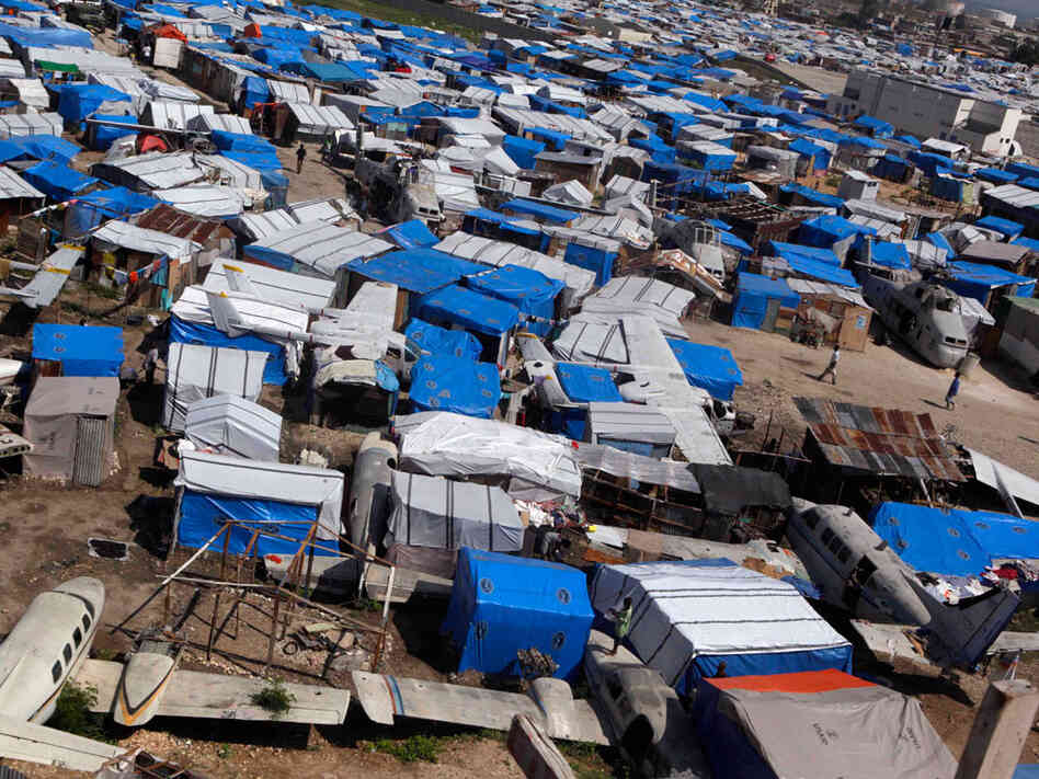 More than a million people remain in makeshift camps
