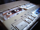 Photo of an answering machine. Photo of an answering machine.